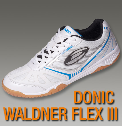 Donic Waldner Flex III Tischtennisschuhe Hallenschuhe Weiß Blau 310207 