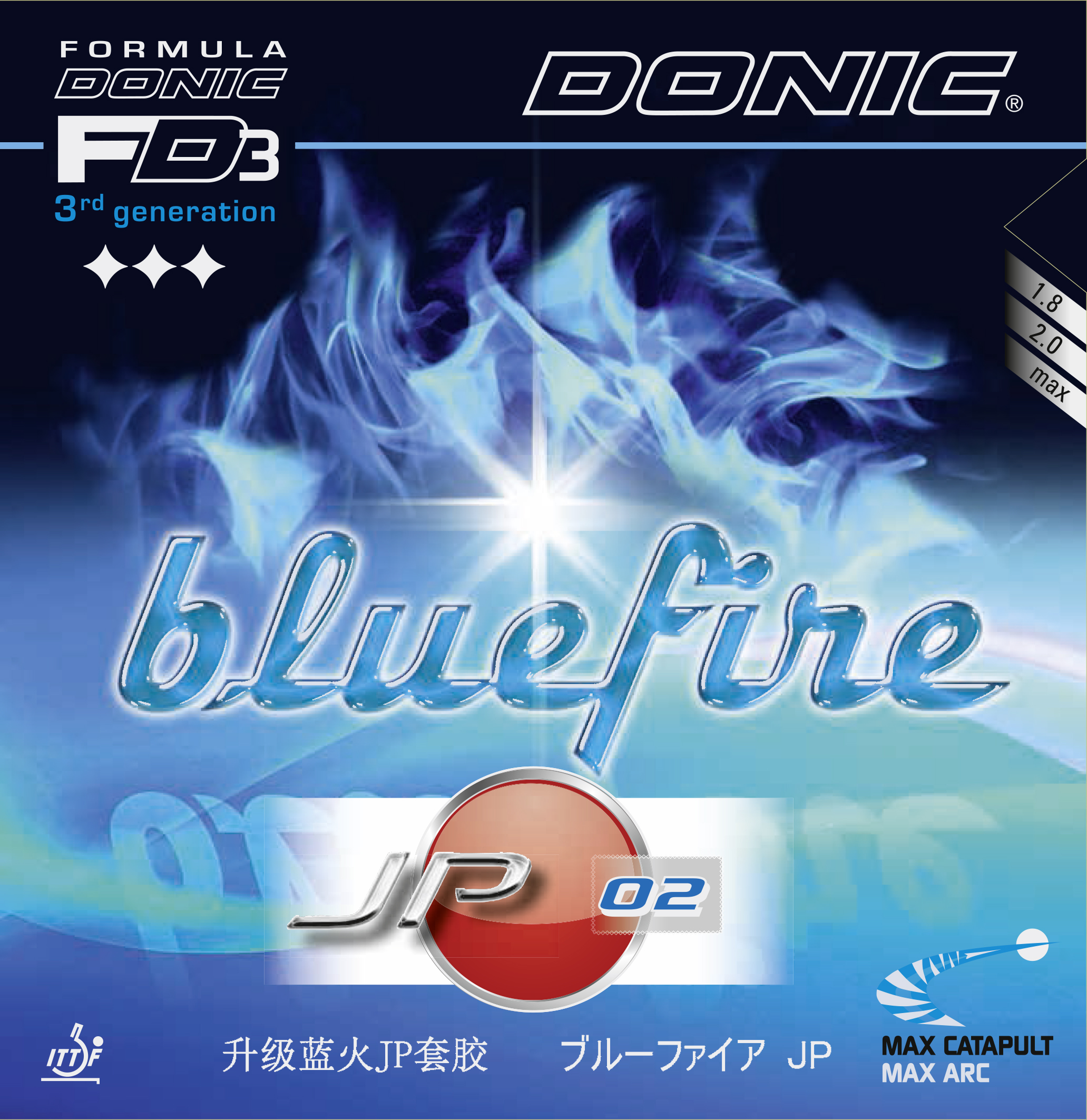 DONIC- rubber BLUEFIRE JP 02
