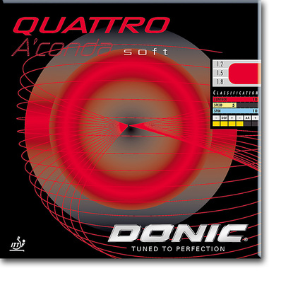 DONIC - rubber "Quattro A'Conda SOFT" 